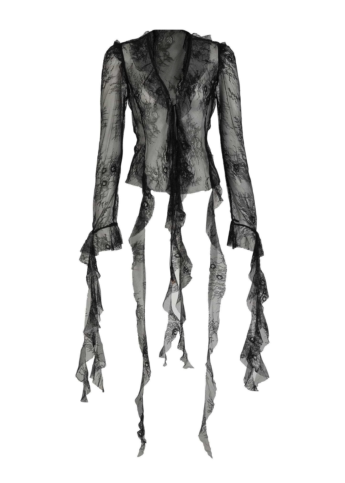 ALANA BLACK LACE - SHIRT