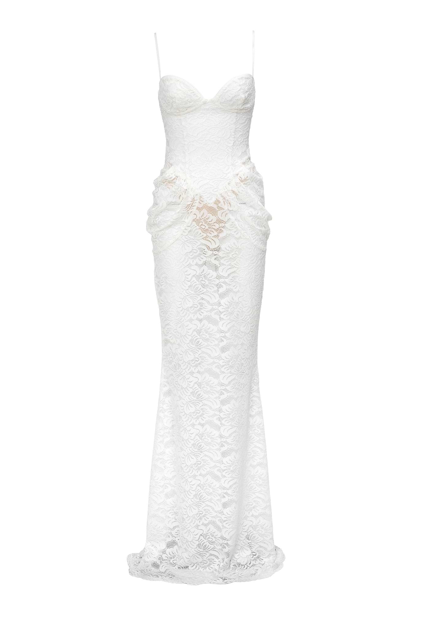 VECNA WHITE LACE - MAXI DRESS