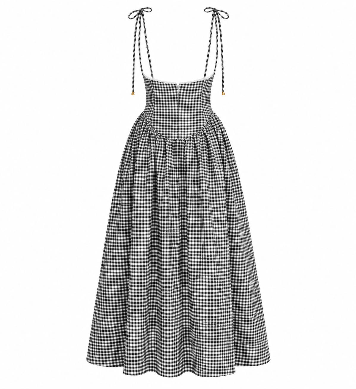 PALOMA BLACK & WHITE GINGHAM - DRESS