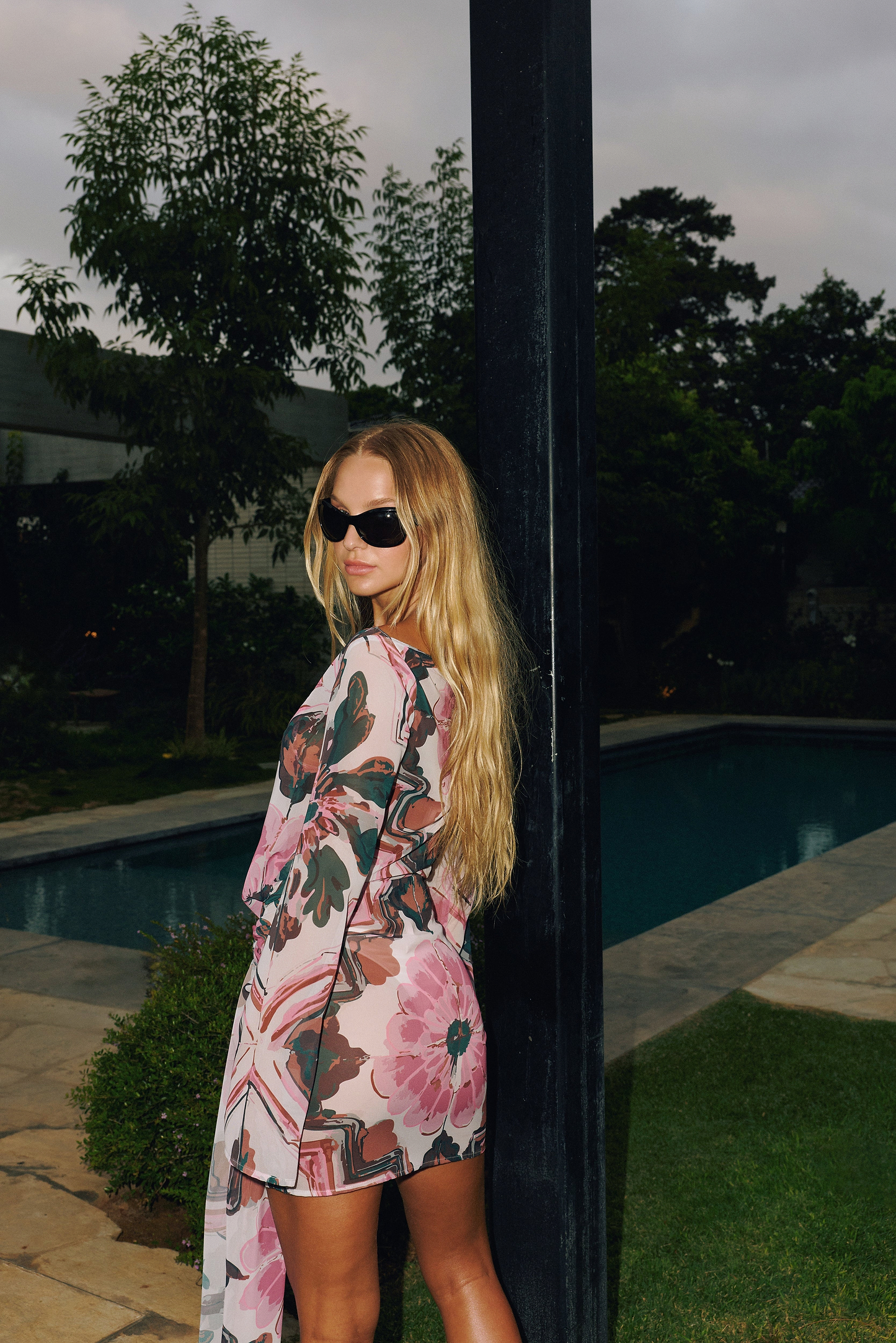 JUNIPER ANISE TILE - MINI DRESS