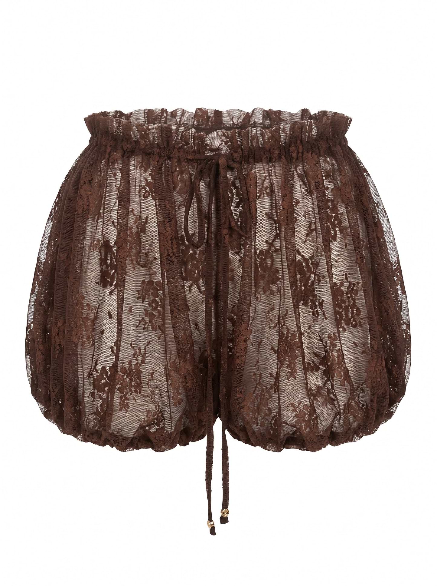 DOTTY BROWN LACE - SHORTS