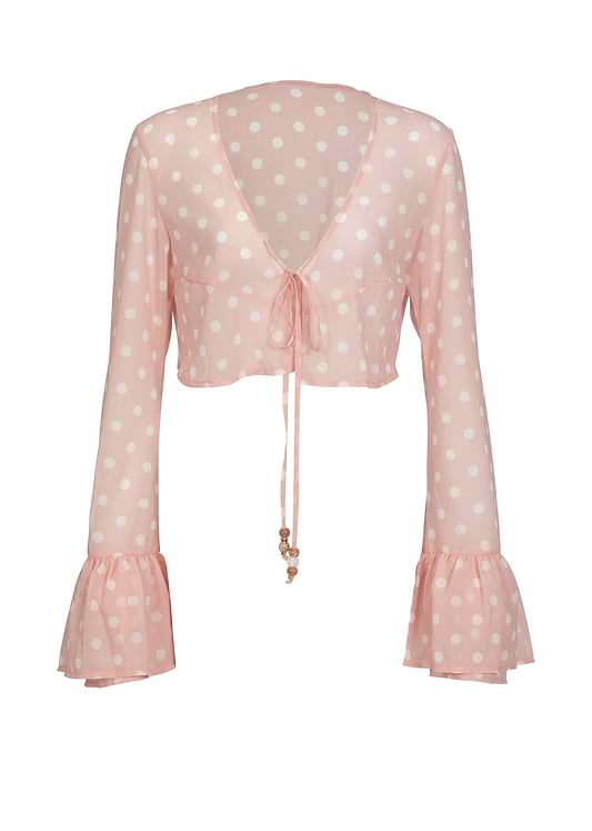 TOYA PEACH POLKA - SHIRT