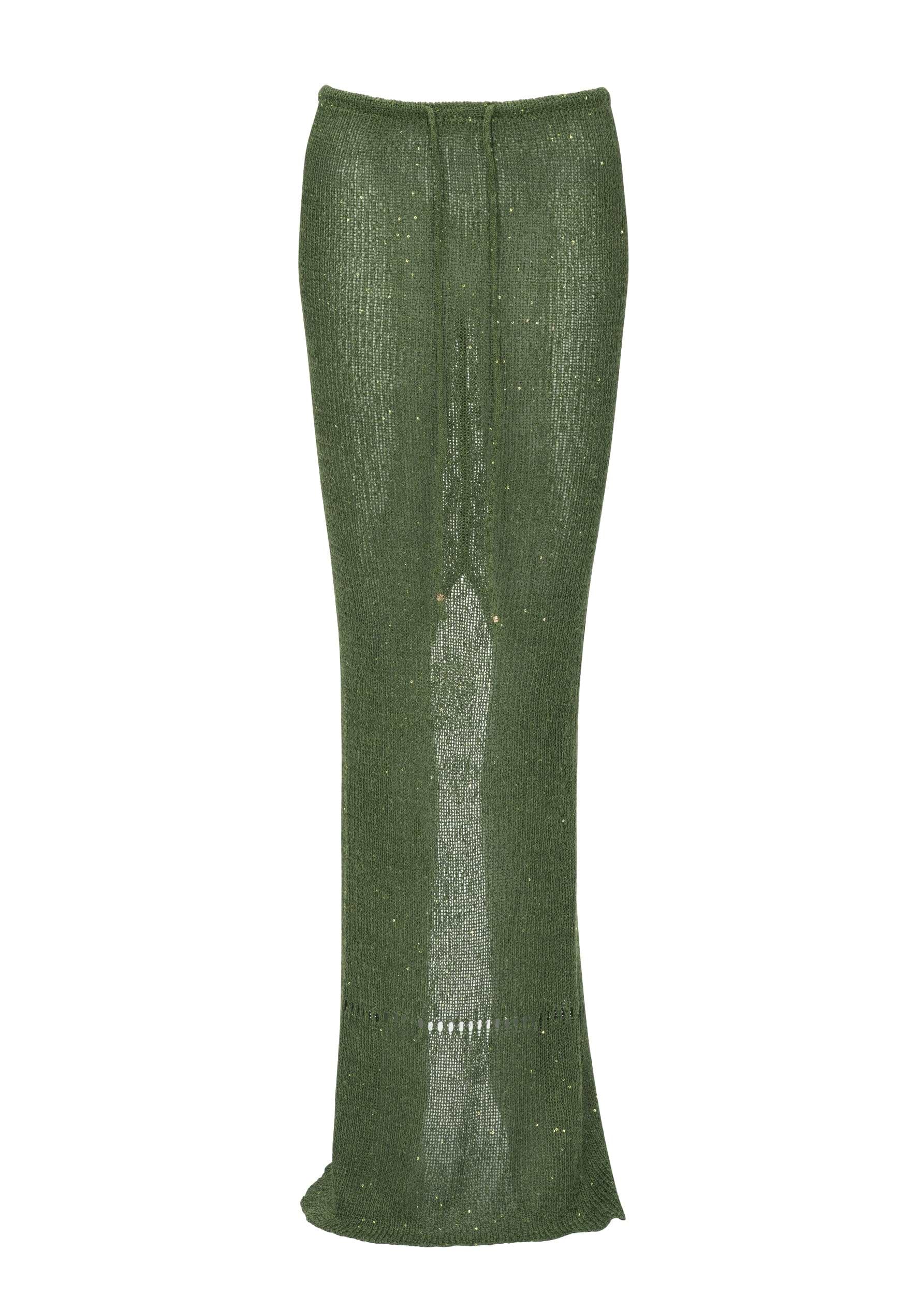 ASTRA GLITTER JUNGLE GREEN - SKIRT