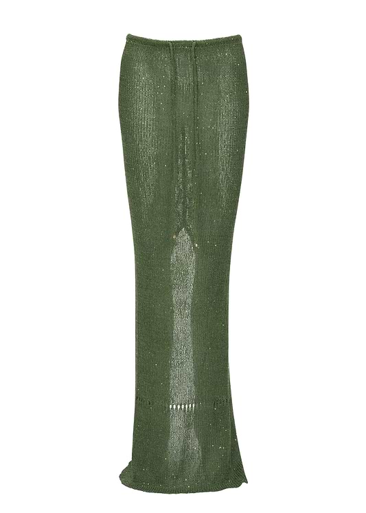 ASTRA GLITTER JUNGLE GREEN - SKIRT