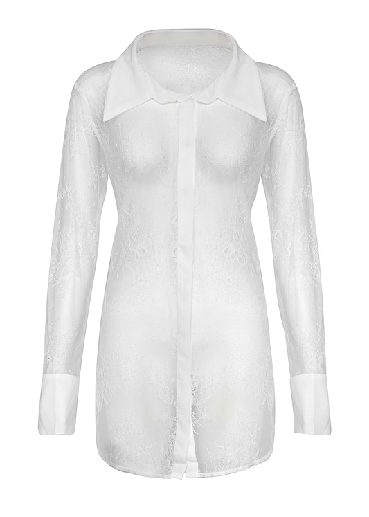 ALLEN WHITE LACE - SHIRT
