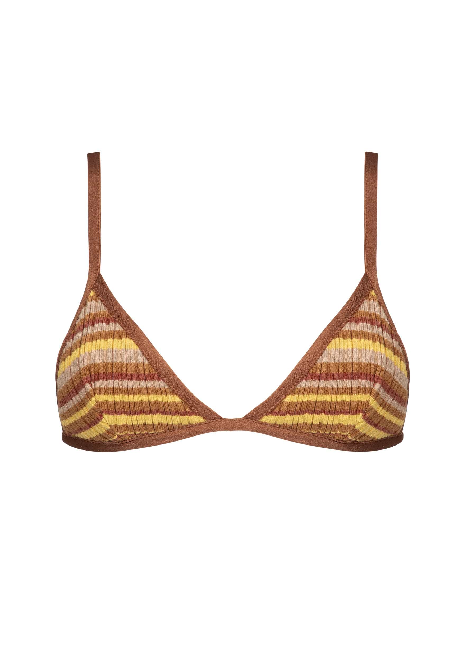 ANN TOFFEE RIB STRIPES - TOP