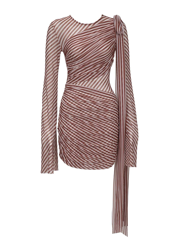 MARISSA RUSSET STRIPES - MINI DRESS