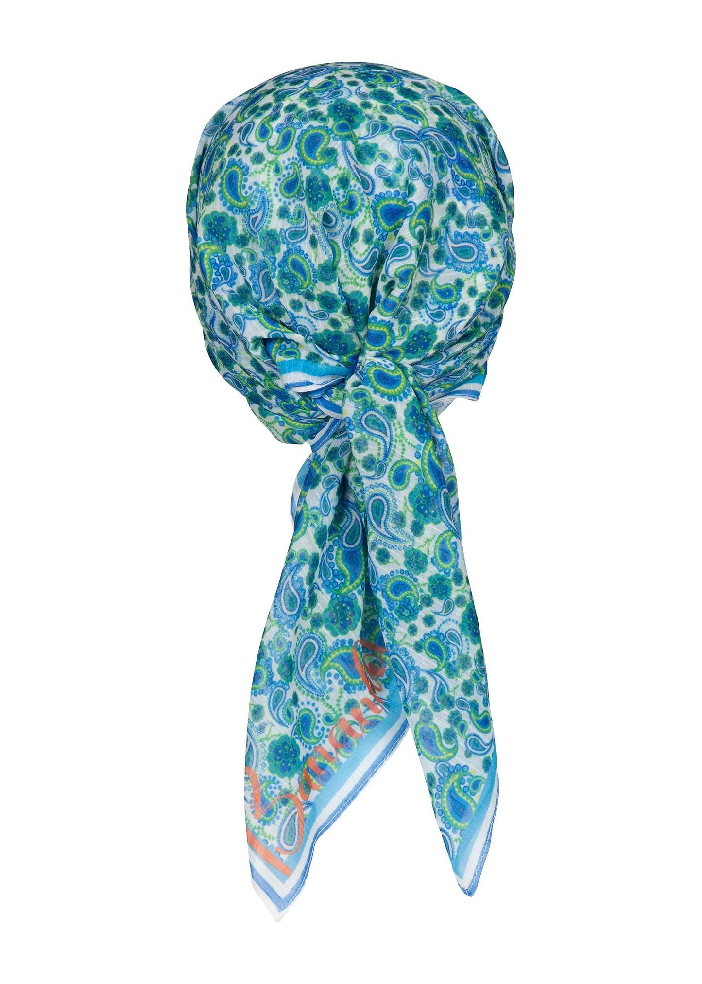 HEAD SCARF - LIGHT BLUE PAISLEY
