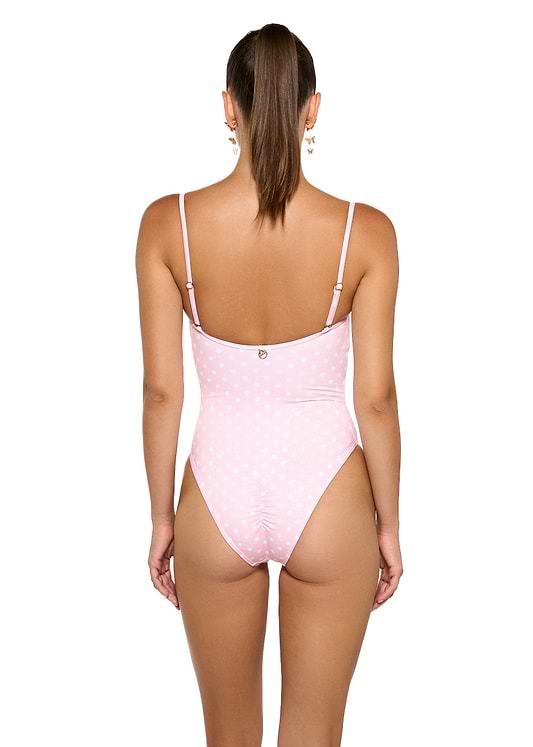 MARGOT PEACH POLKA  - ONE PIECE