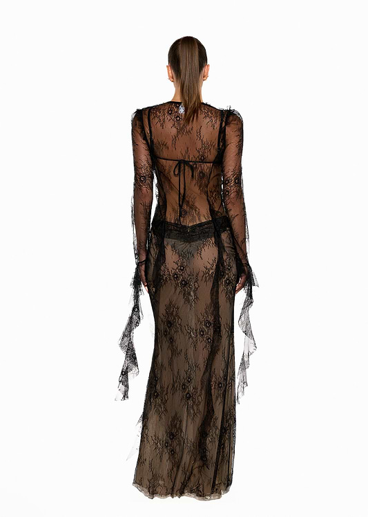 ALANA BLACK LACE - SHIRT