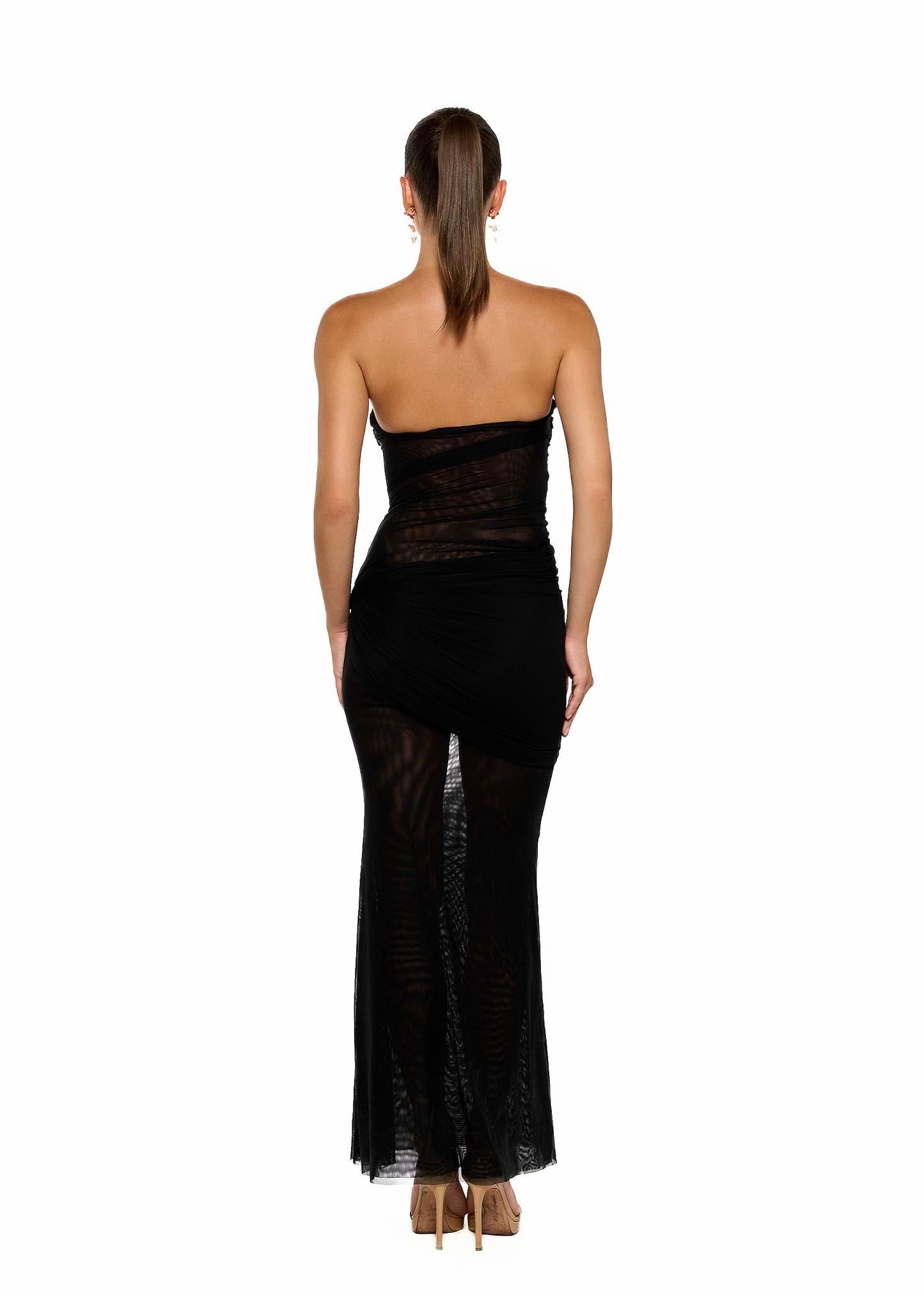 שמלות ערב AQUALINA BLACK - DRESS