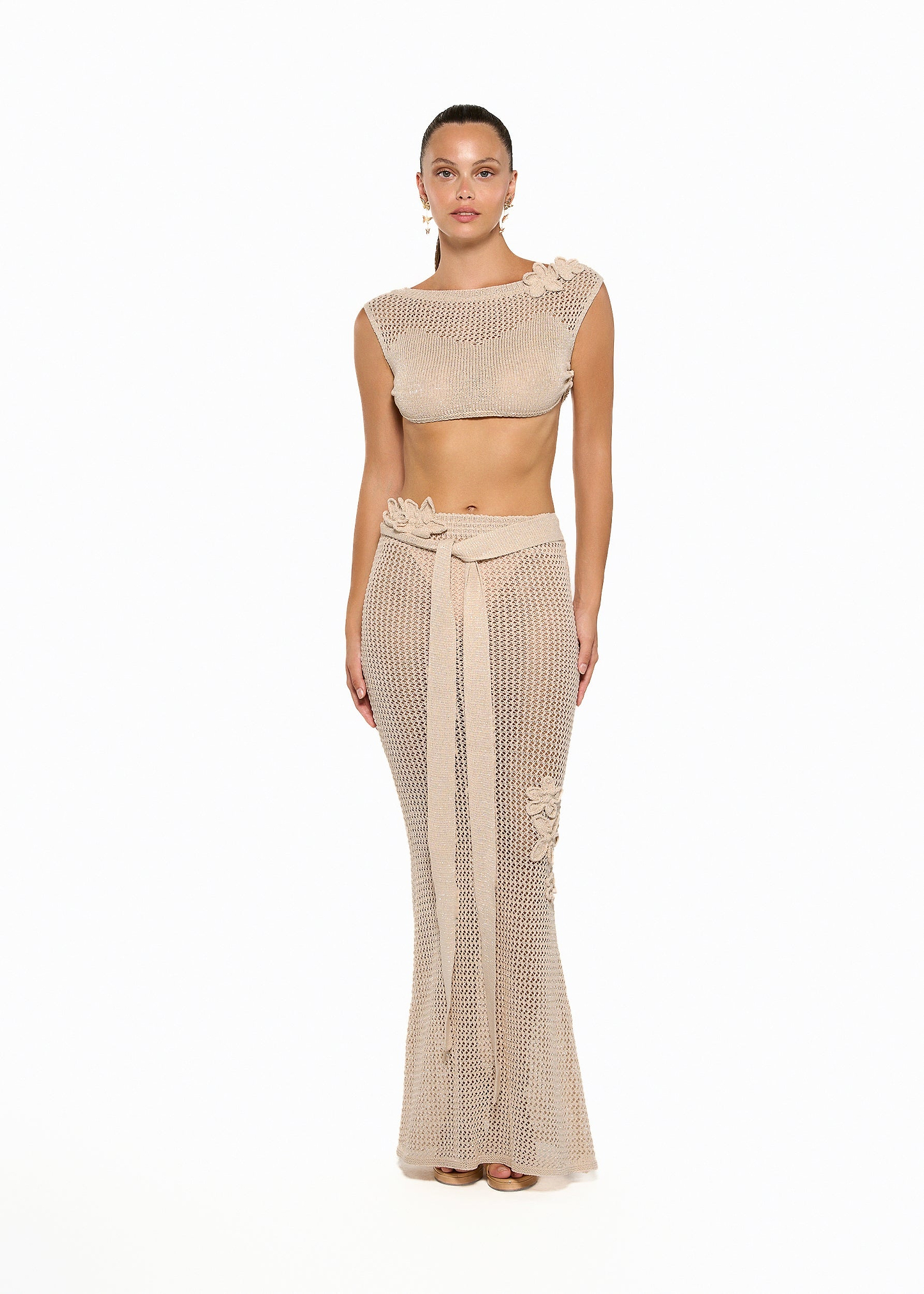 YOKO KNITTED SAND - SHIRT