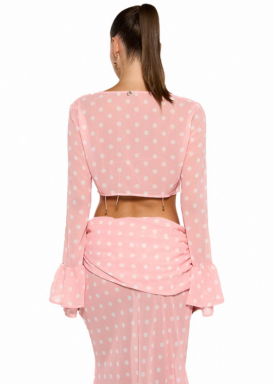 TOYA PEACH POLKA - SHIRT