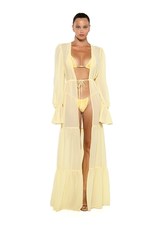 שמלות ערב AMARA DAISY YELLOW - DRESS