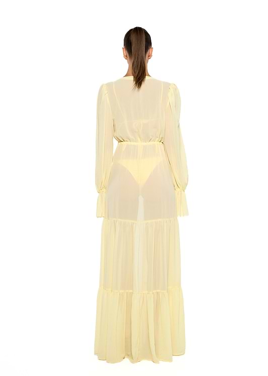 שמלות ערב AMARA DAISY YELLOW - DRESS