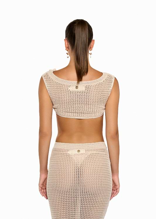 YOKO KNITTED SAND - SHIRT