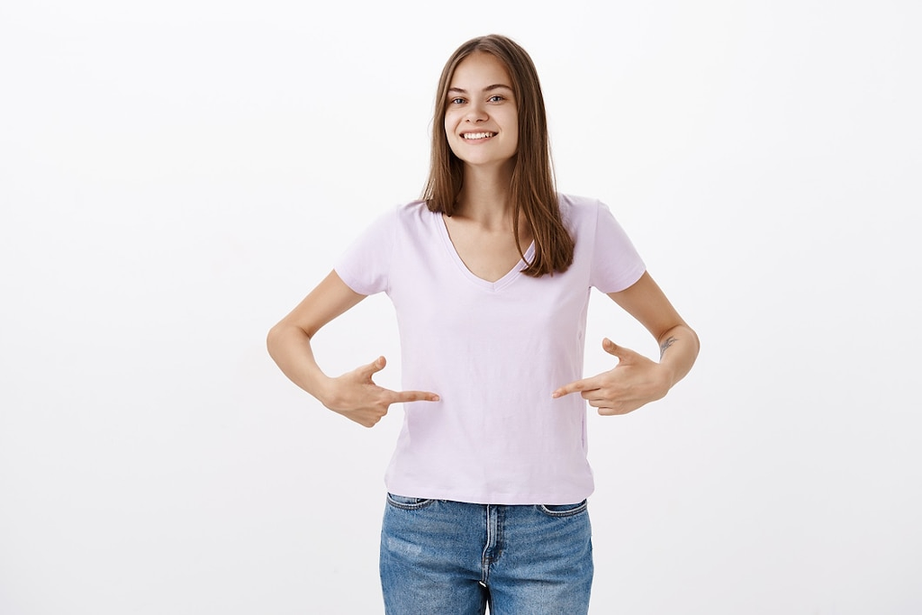 woman with healthy tummy