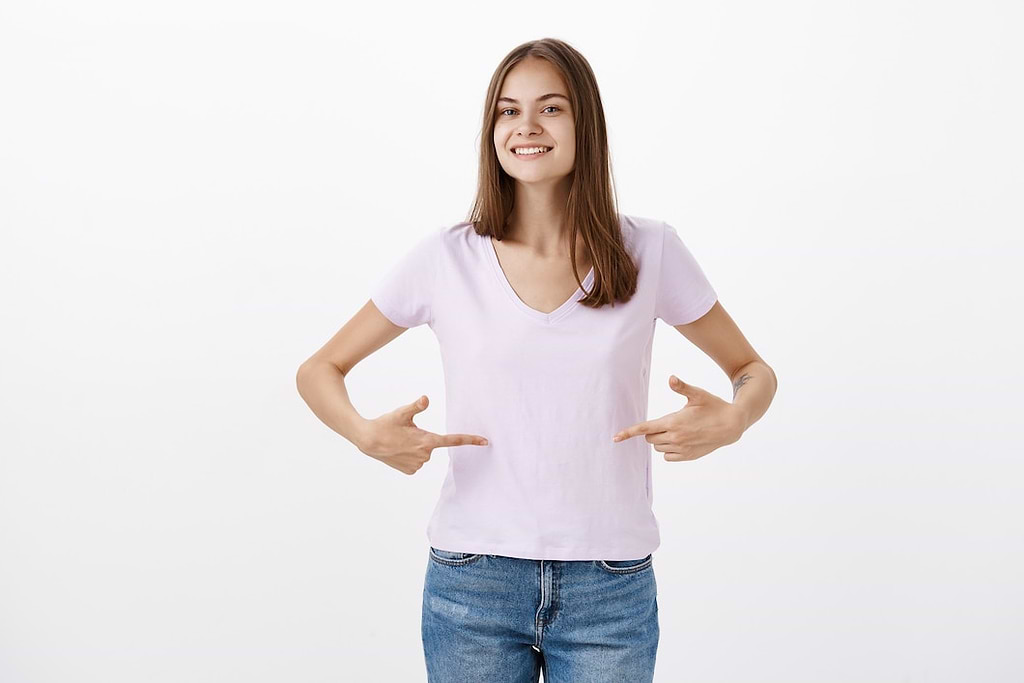 woman with healthy tummy