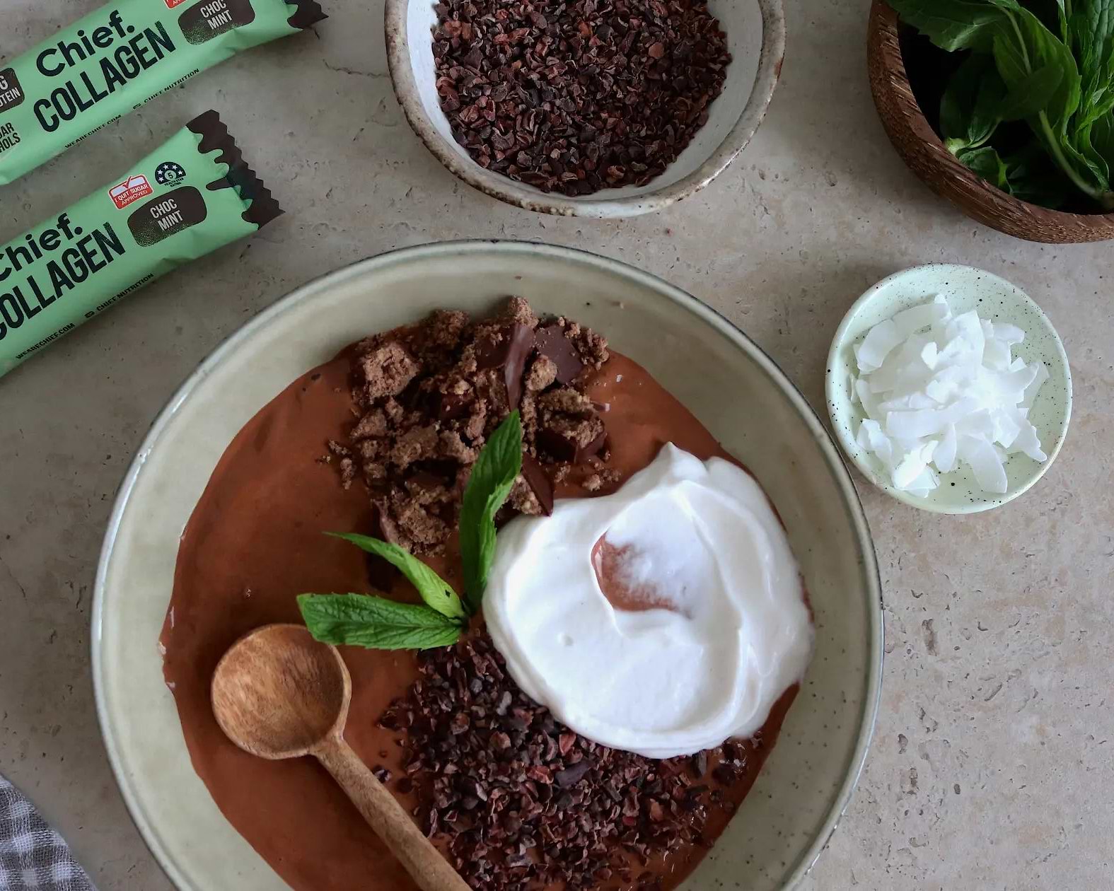 Choc Mint Collagen Ice Cream - Chief Nutrition