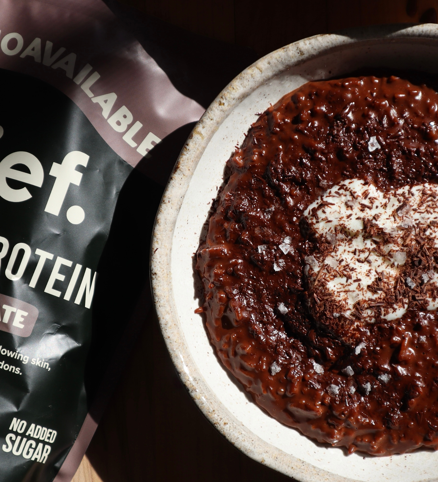 Chocolate Ginger Collagen Rice Pudding