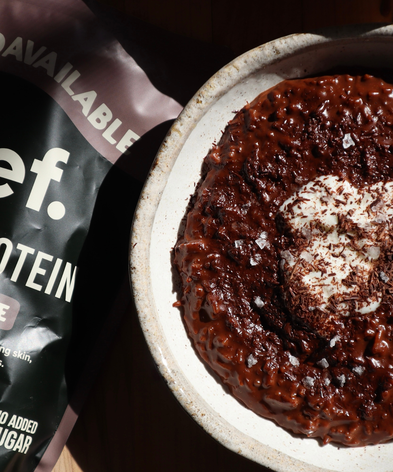 Chocolate Ginger Collagen Rice Pudding
