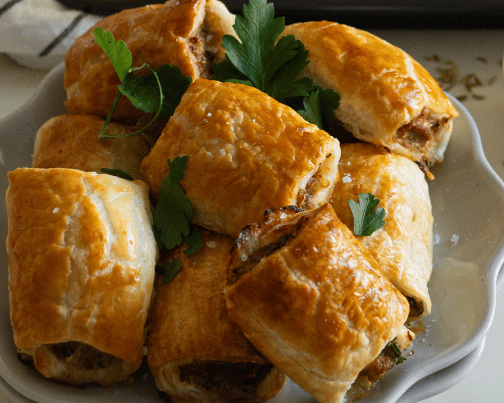 Healthy Fennel, Beef & Pork Sausage Rolls
