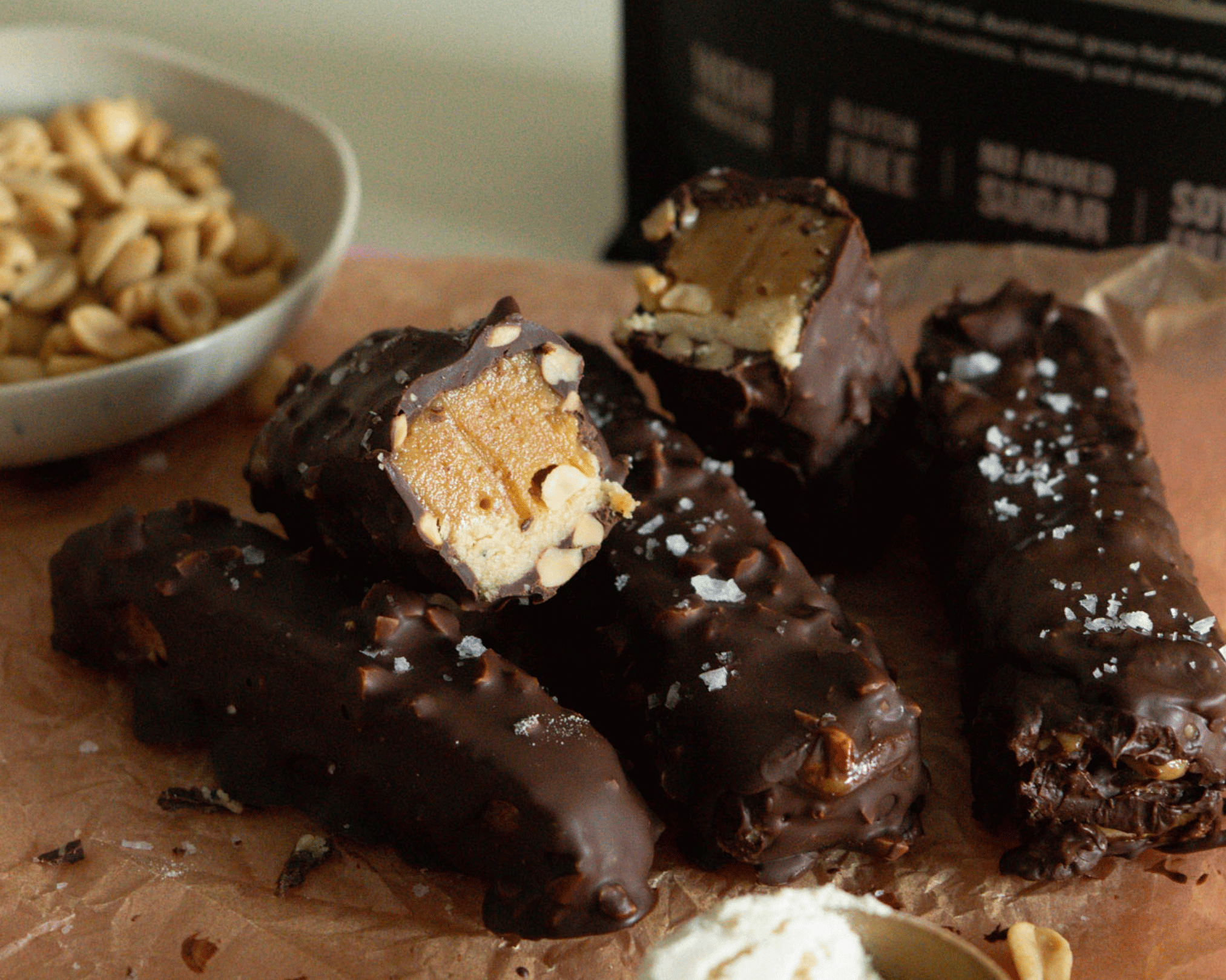 Healthy Snickers Bars