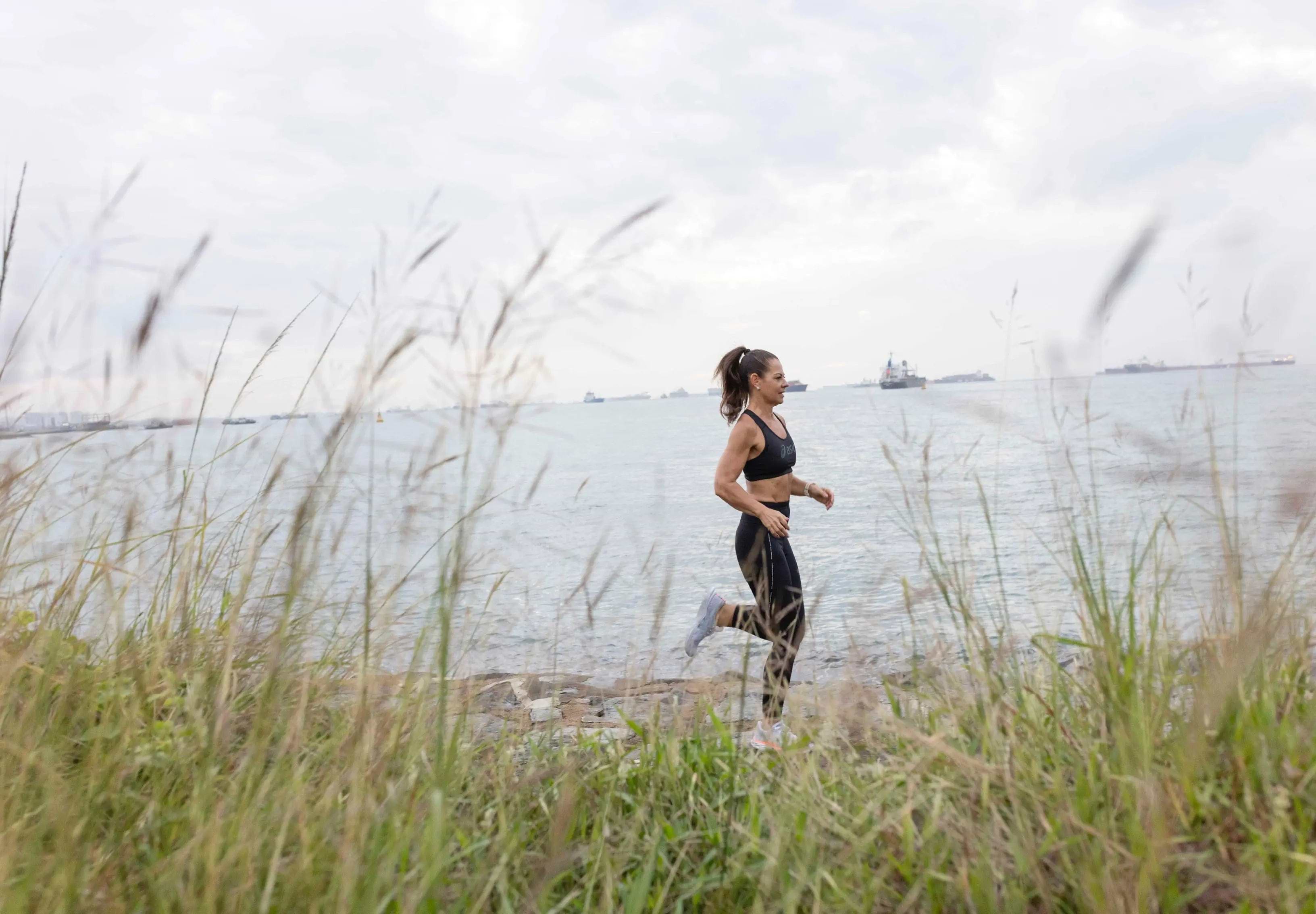 Natalie Dau running outdoors
