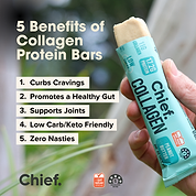 Collagen Protein Bars - Peanut Butter Bar (Batch Tested)