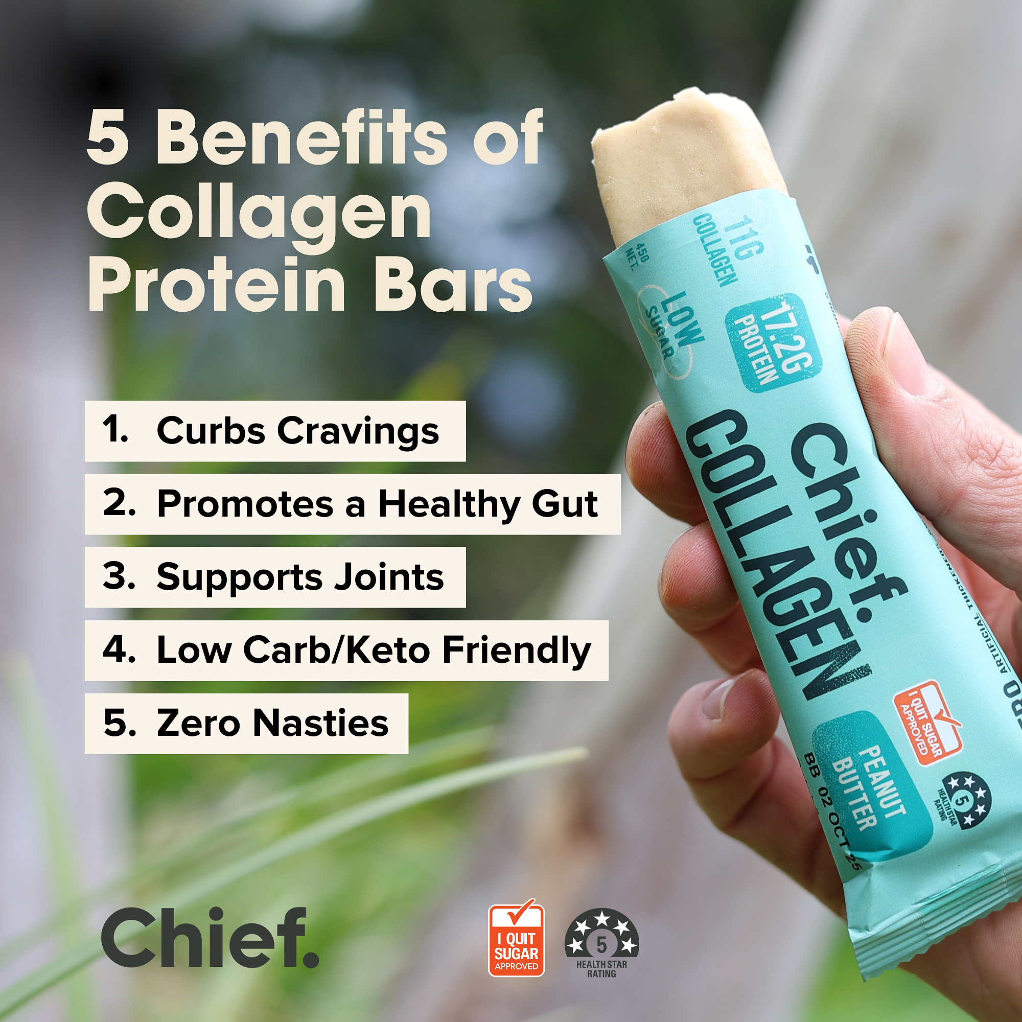 Collagen Protein Peanut Butter Bar (International Label)