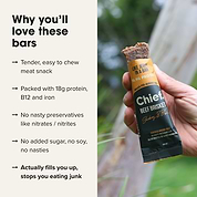 Organic Beef Bars - Smokey BBQ
