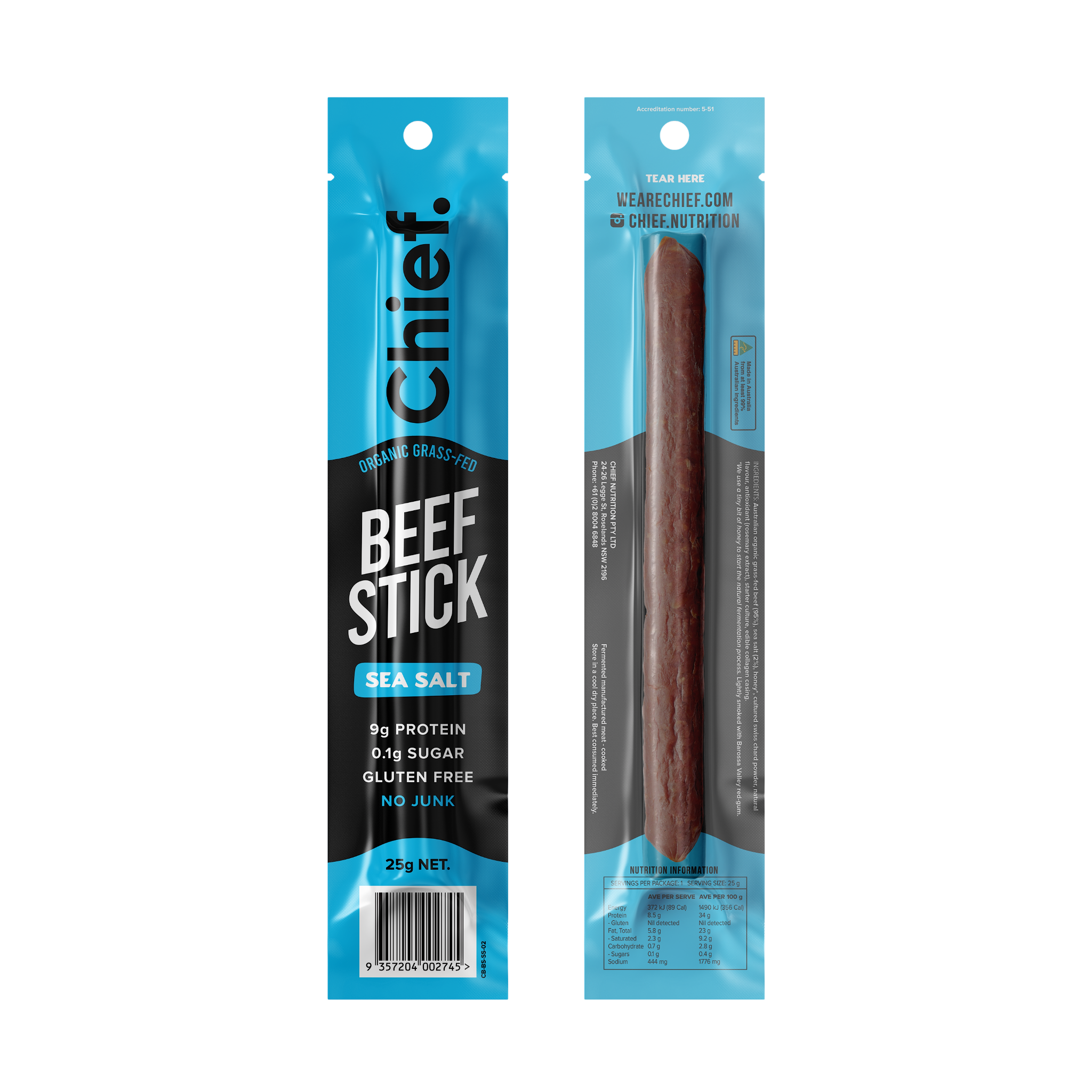 Organic Beef Stick - Single
