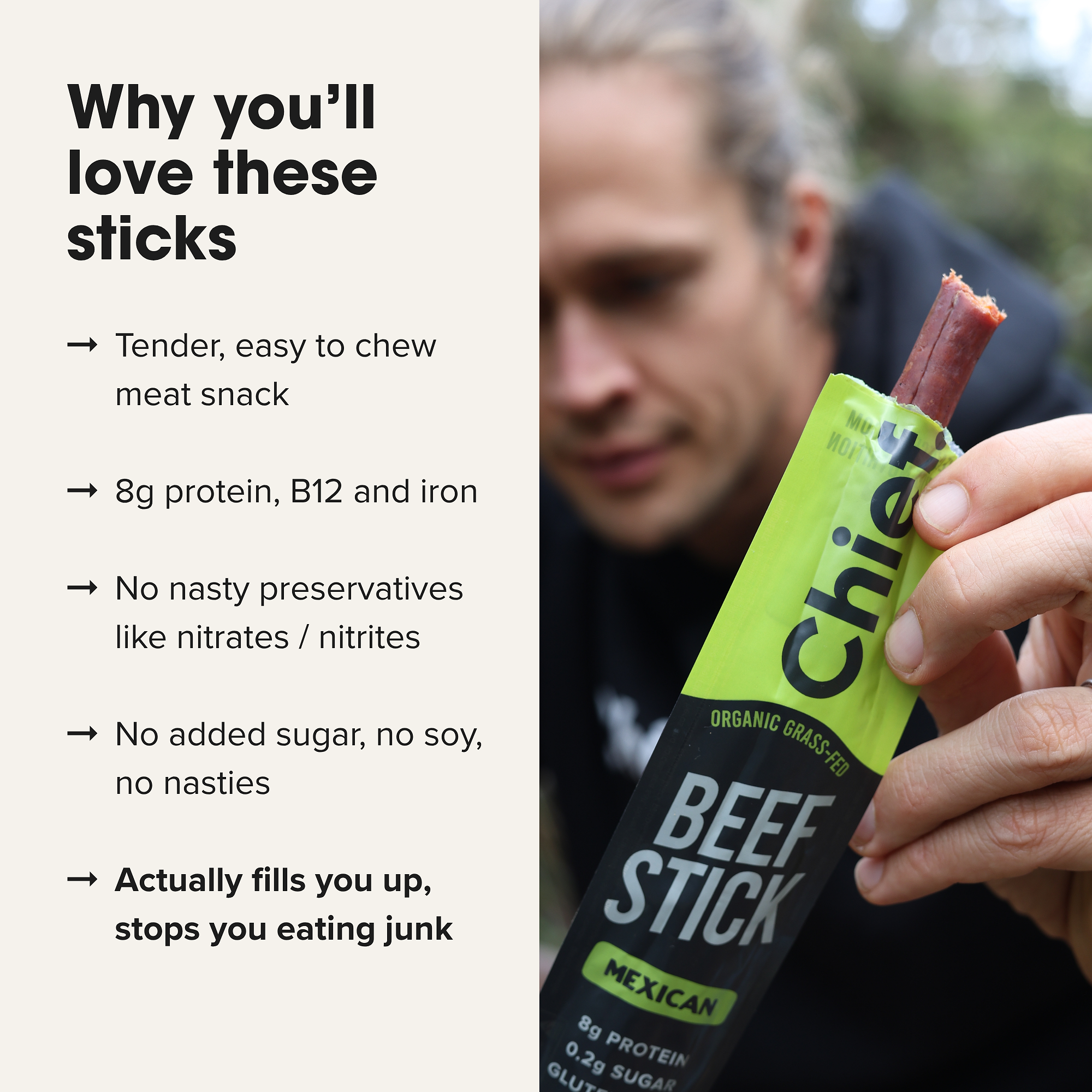 Organic Beef Sticks - Mexican