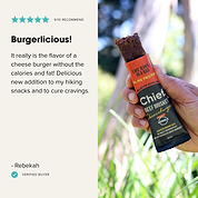 Organic Beef Bars - Cheezeburger