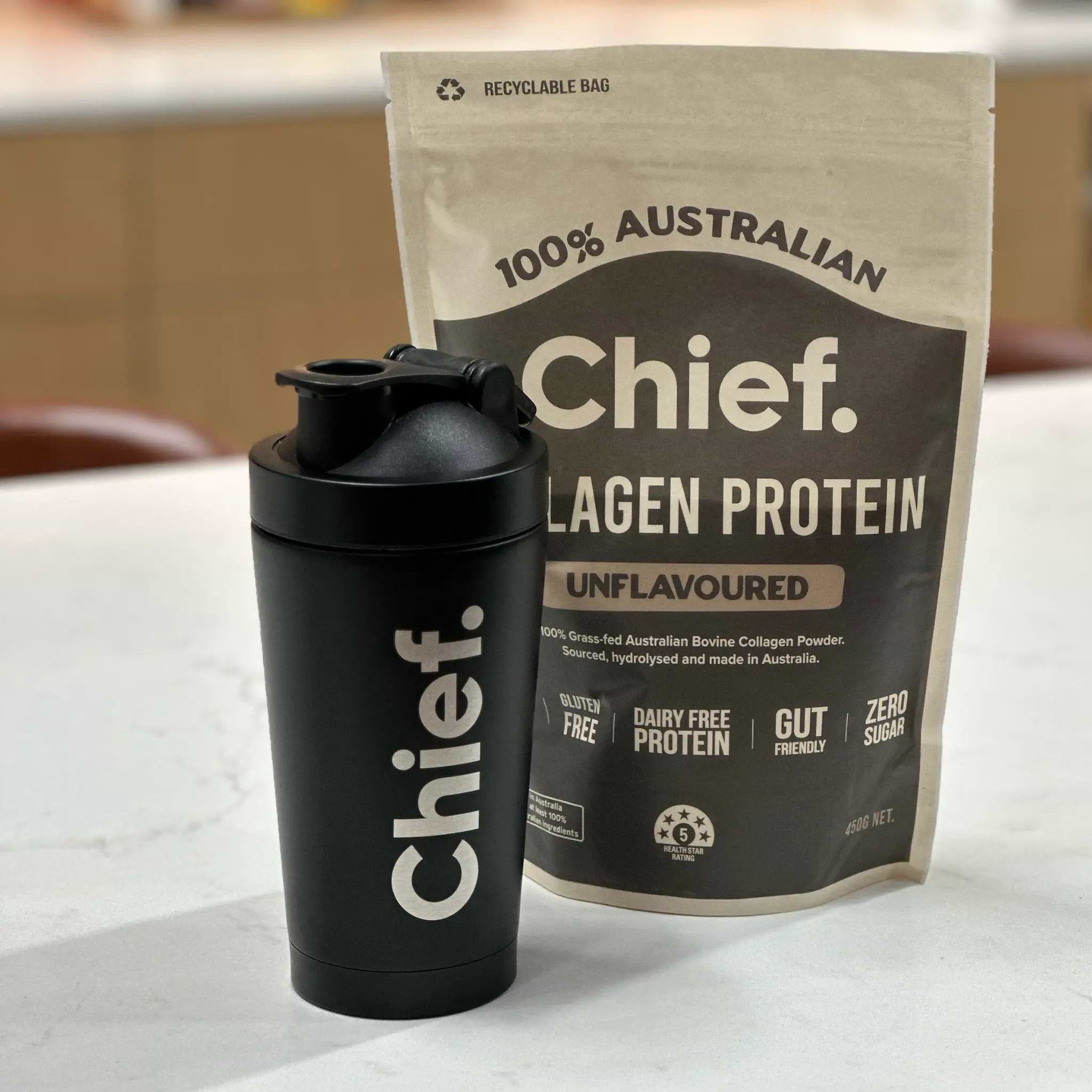 Chief Stainless Steel Protein Shaker 500ml