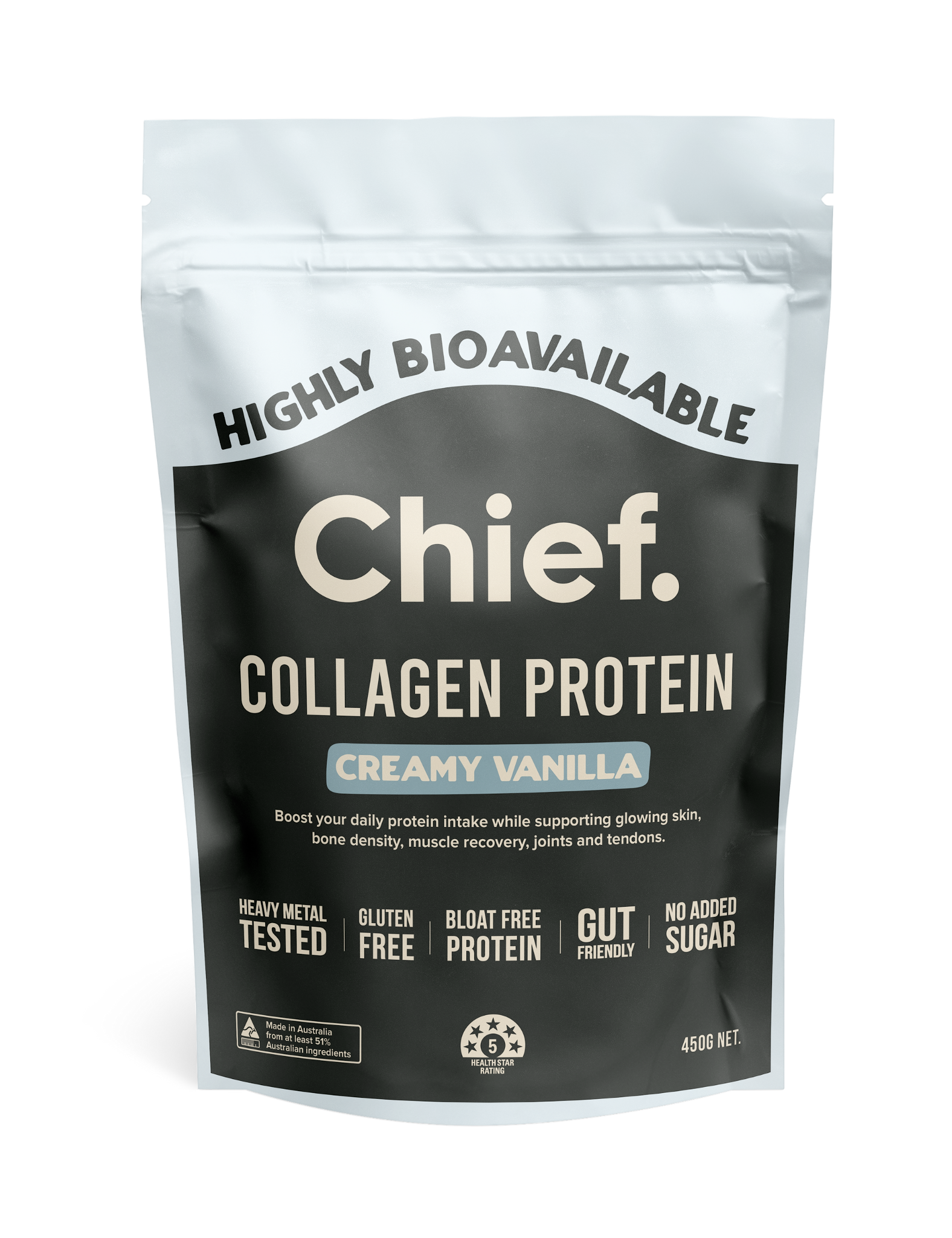 Grass-fed Collagen Protein Powder - Creamy Vanilla