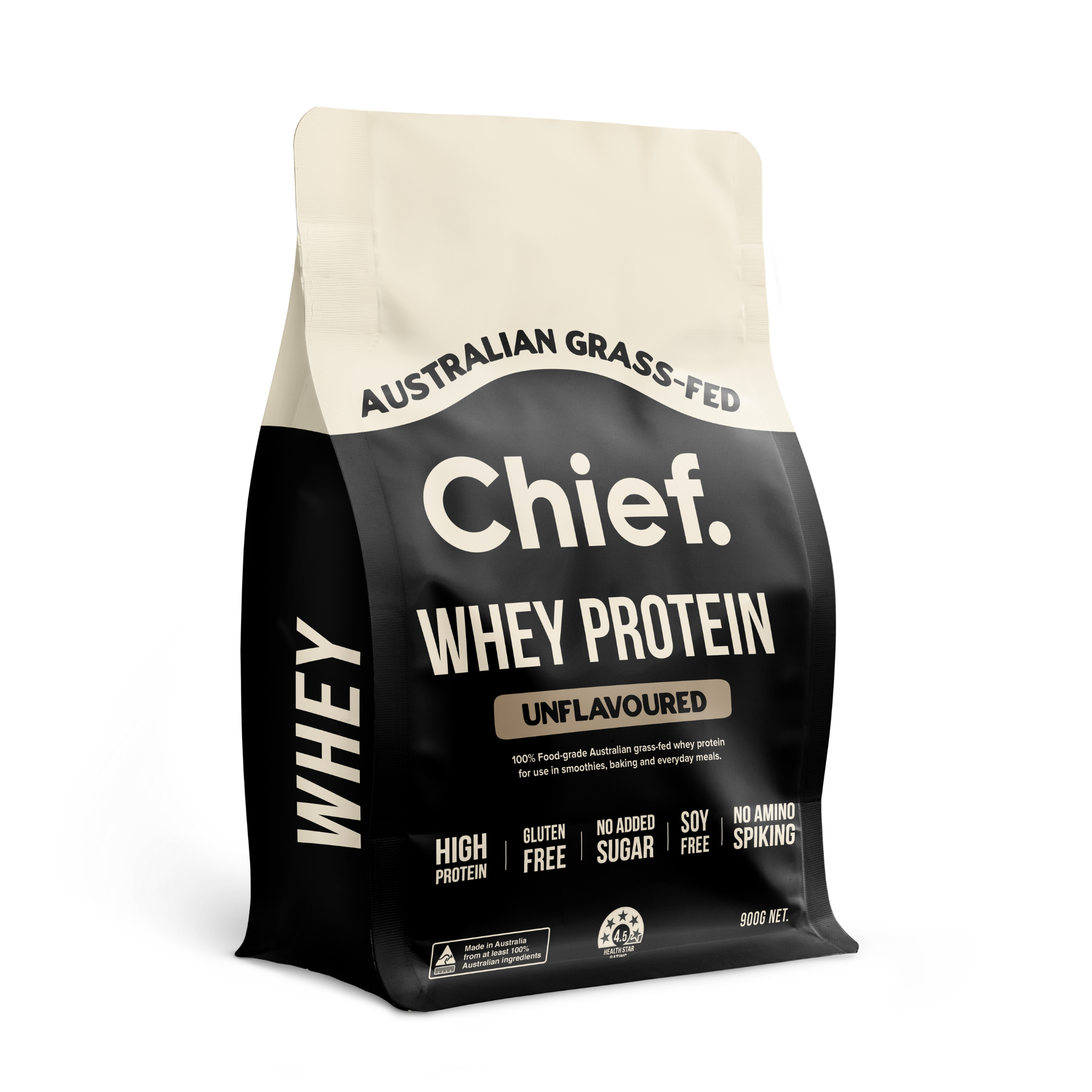 Grass-fed Whey Protein Powder - Unflavoured