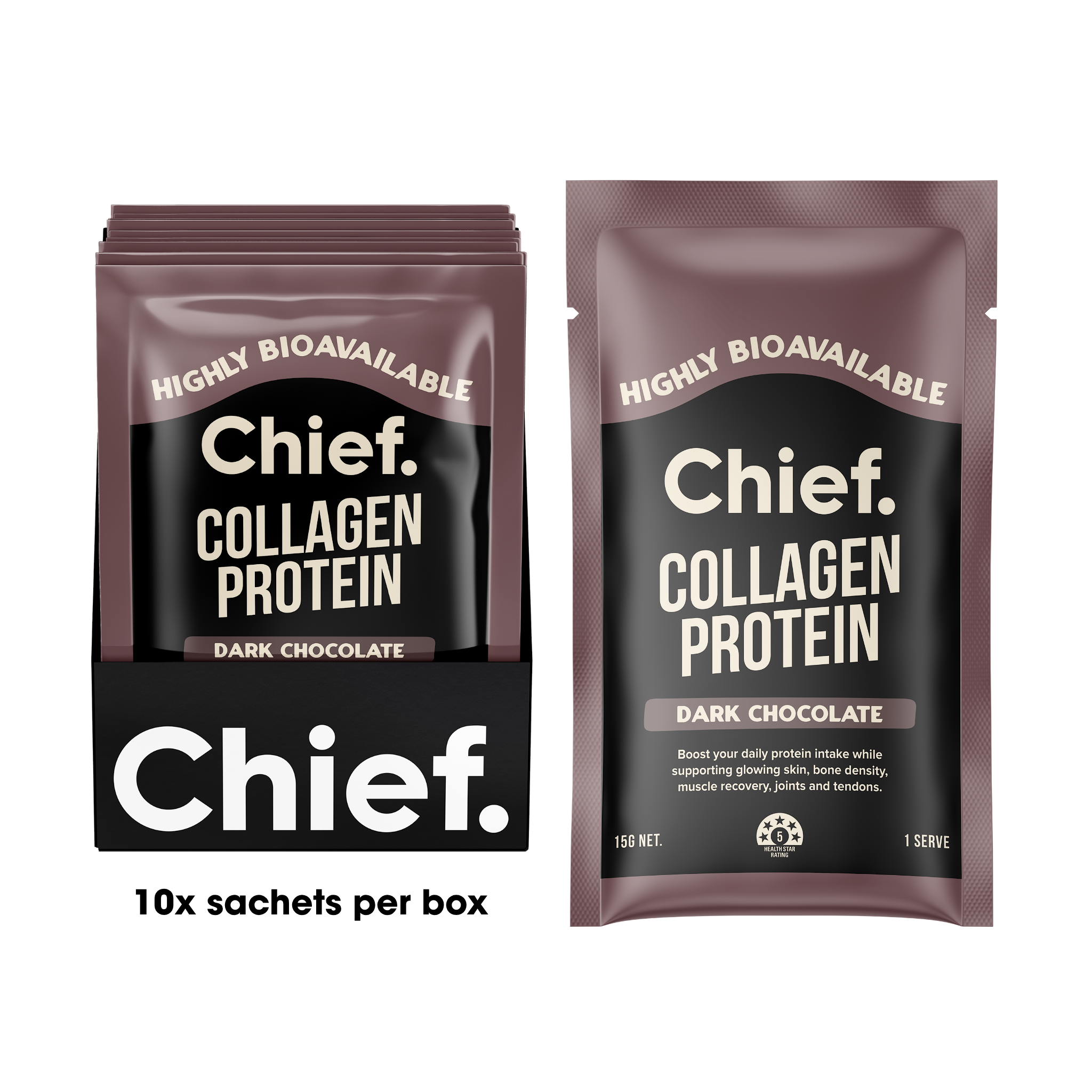 Grass-fed Collagen Protein Powder - Dark Chocolate