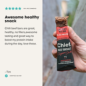 Organic Beef Bars - Cayenne Chilli
