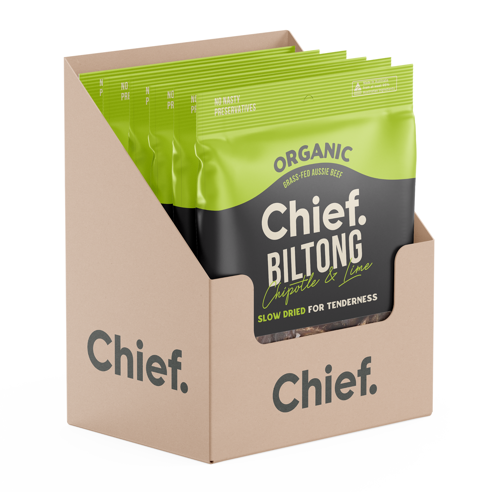 Organic Biltong - Mexican (Chipotle & Lime)