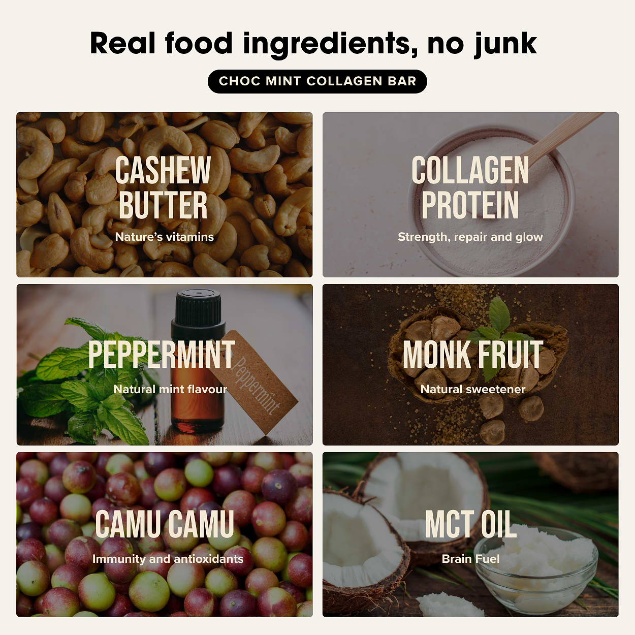 Collagen Protein Bars - Choc Mint