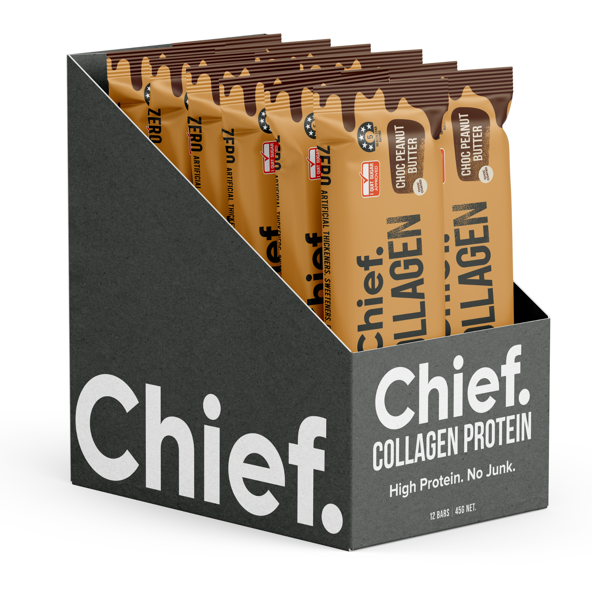SHORT DATED Collagen Protein Bars - Choc Peanut