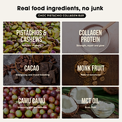 Collagen Protein Bars - Choc Pistachio