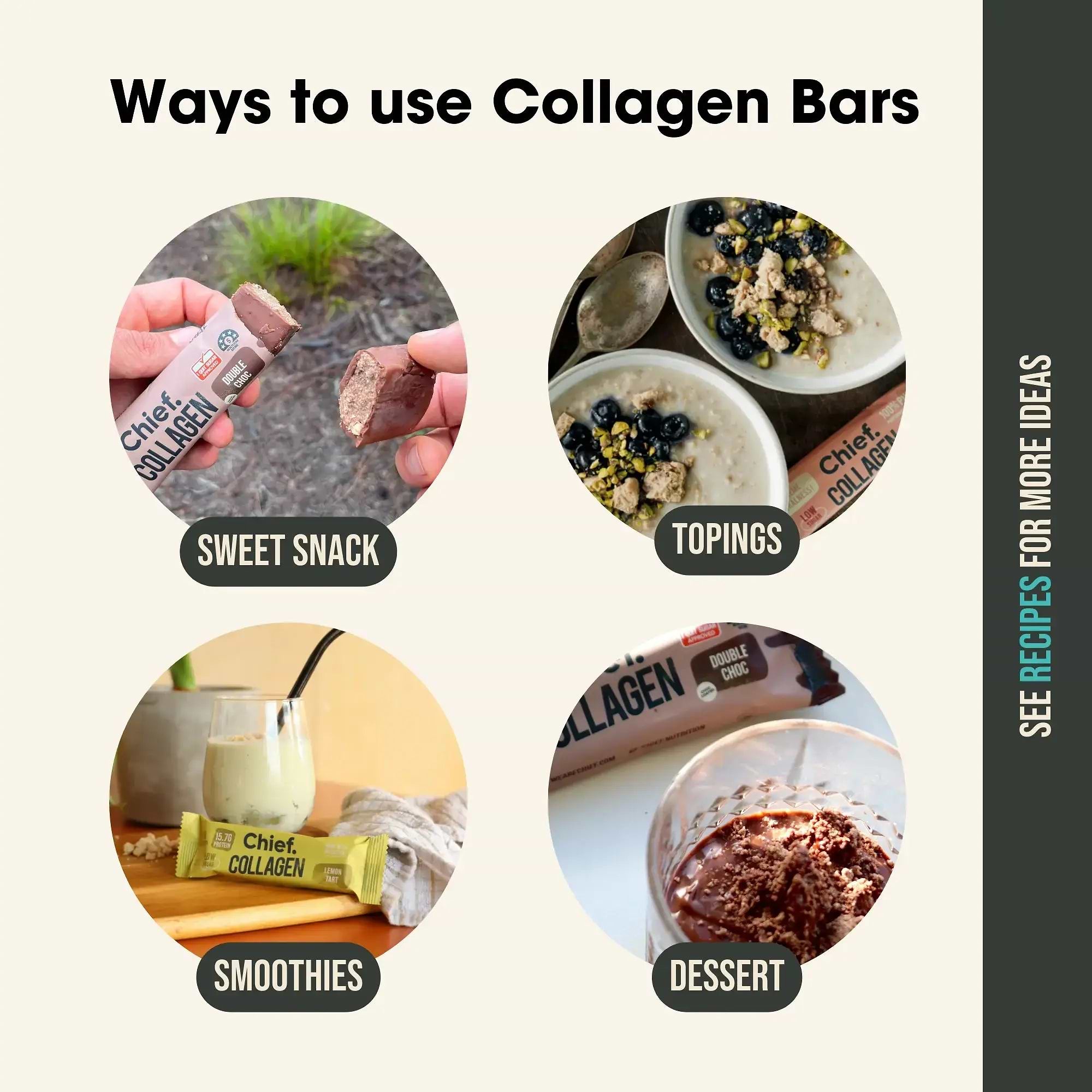 Collagen Protein Bars - Peanut Butter Bar (Batch Tested)