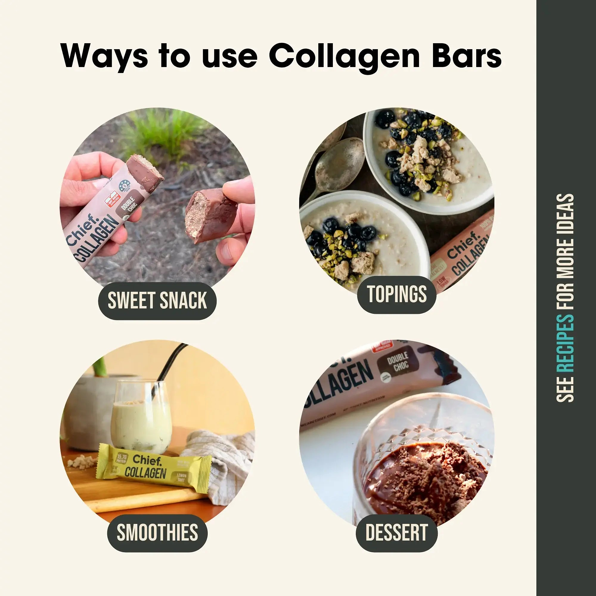 SHORT DATED Collagen Protein Bars - Choc Peanut