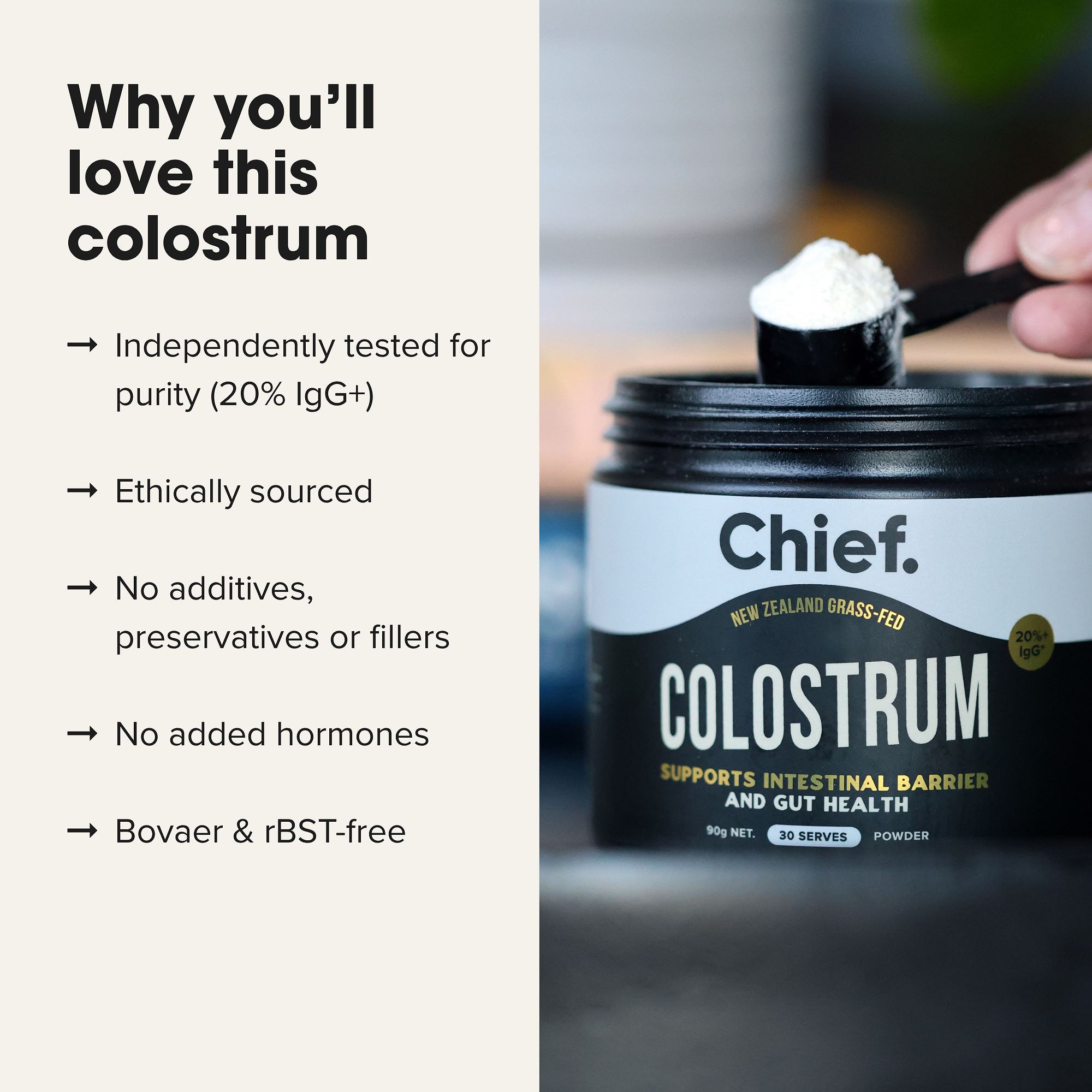 Gut Health Colostrum Powder 90g