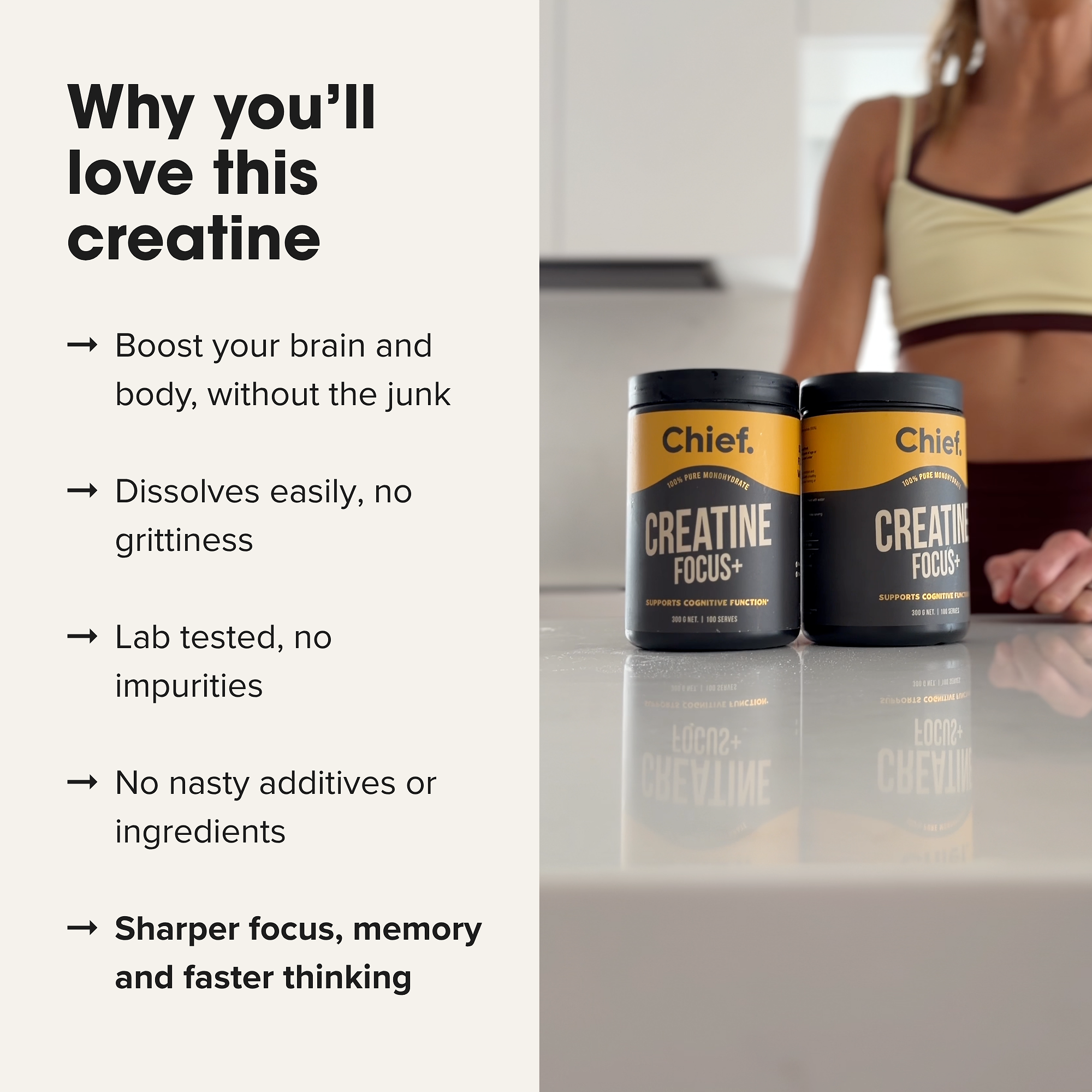 Creatine Focus+ Clean Supplementation