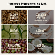 Collagen Protein Bars - Coconut Lime Slice