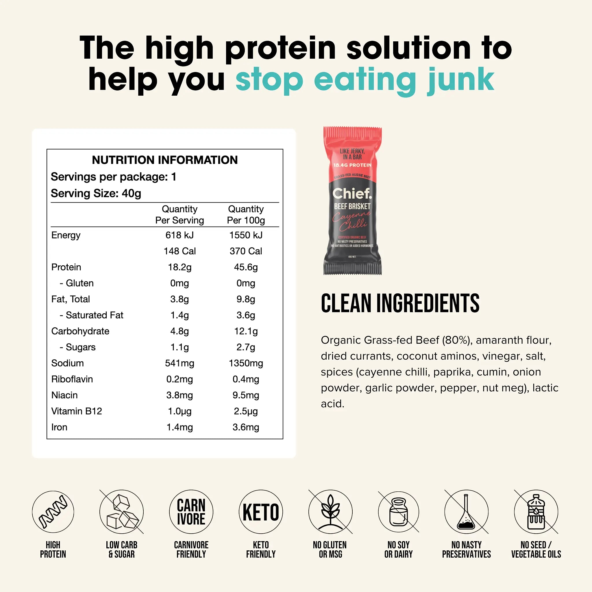 Organic Beef Bars - Sample Pack