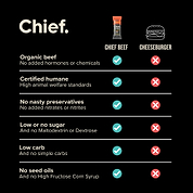 Organic Beef Bars - Cheezeburger